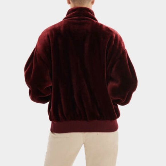 UGG Laken Sherpa Jacket, XL, Rosewood - Picture 3 of 3